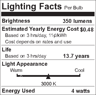 4 Watt LED Vintage Style T6 Light Bulb - Image 4