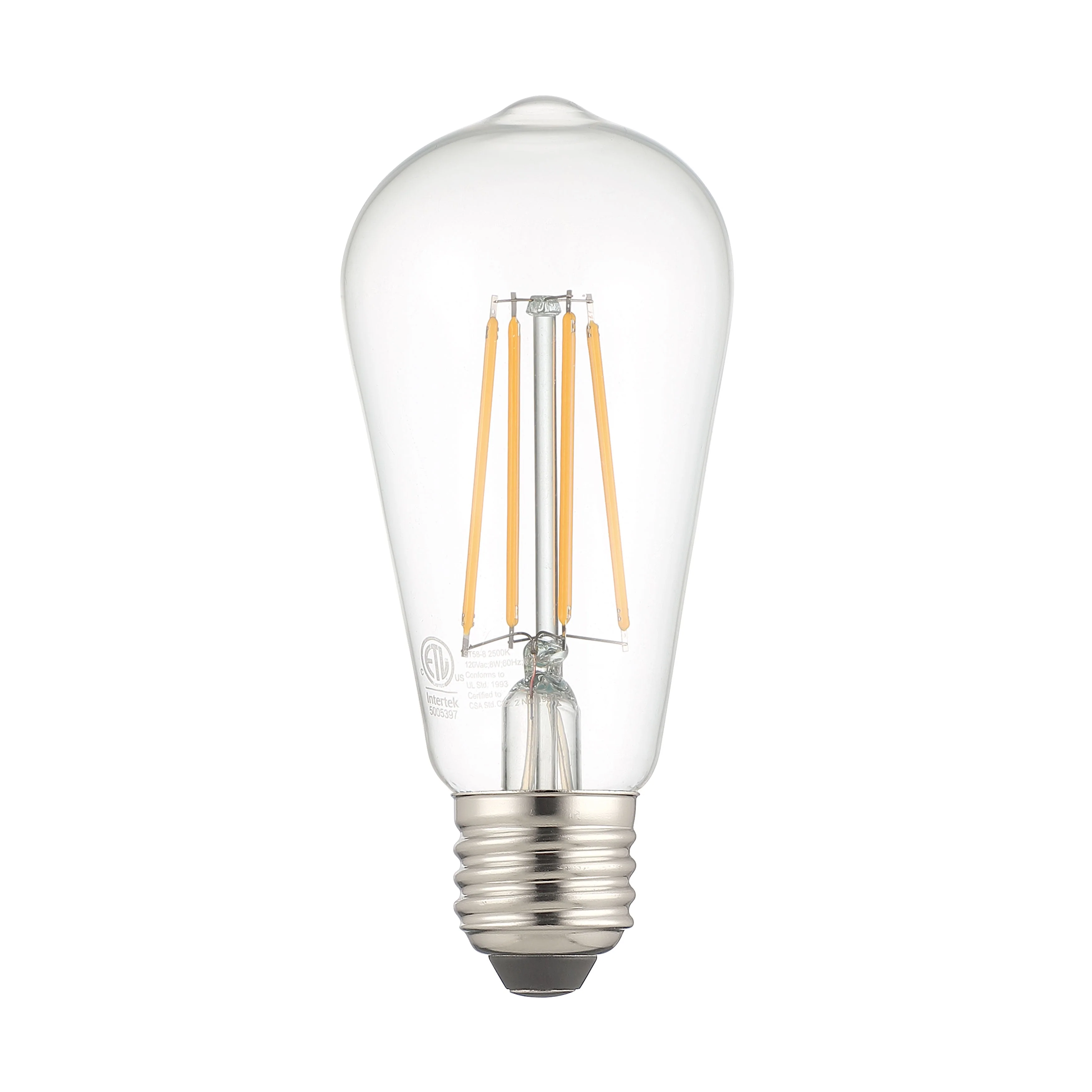 8 Watt LED Vintage Style ST-19 Light Bulb - Arranmore Lighting & Fans® - Image 3