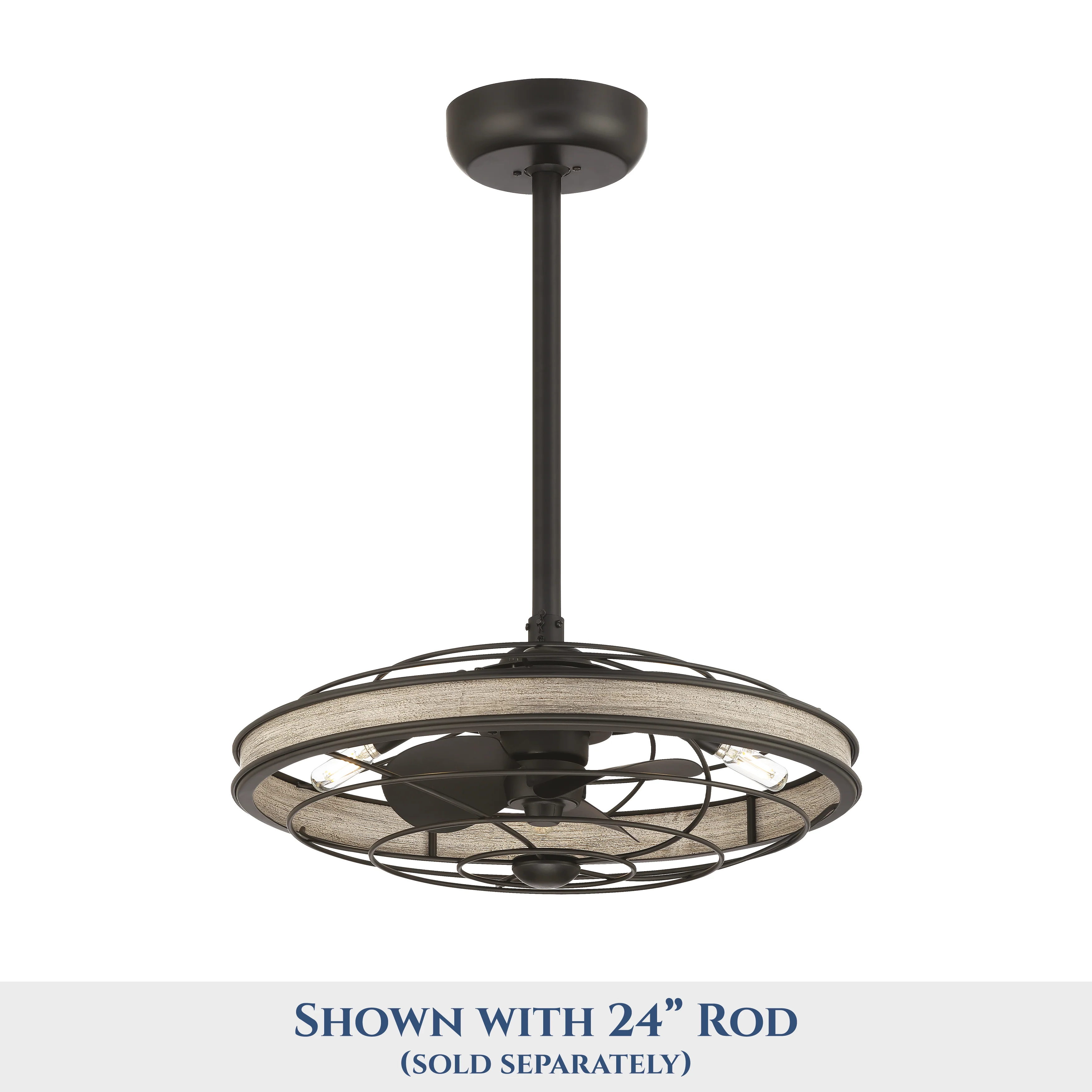 BLYNN® 22 inch Ceiling Fan with Remote Control and Dimmable Lights - Matte Black Finish - Image 13