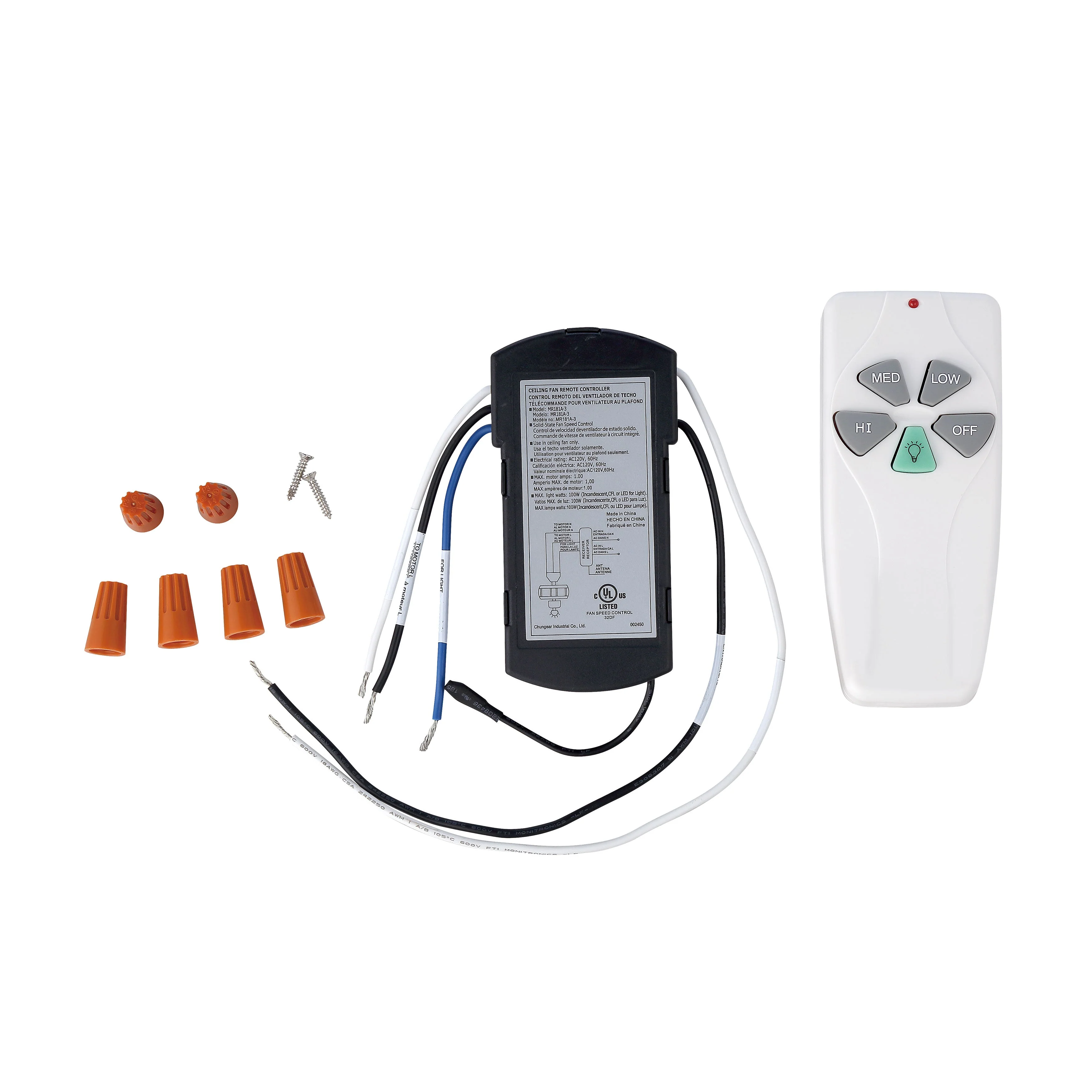 Hand-held Remote Control and Receiver Set - AC Motor Fandeliers - Image 3