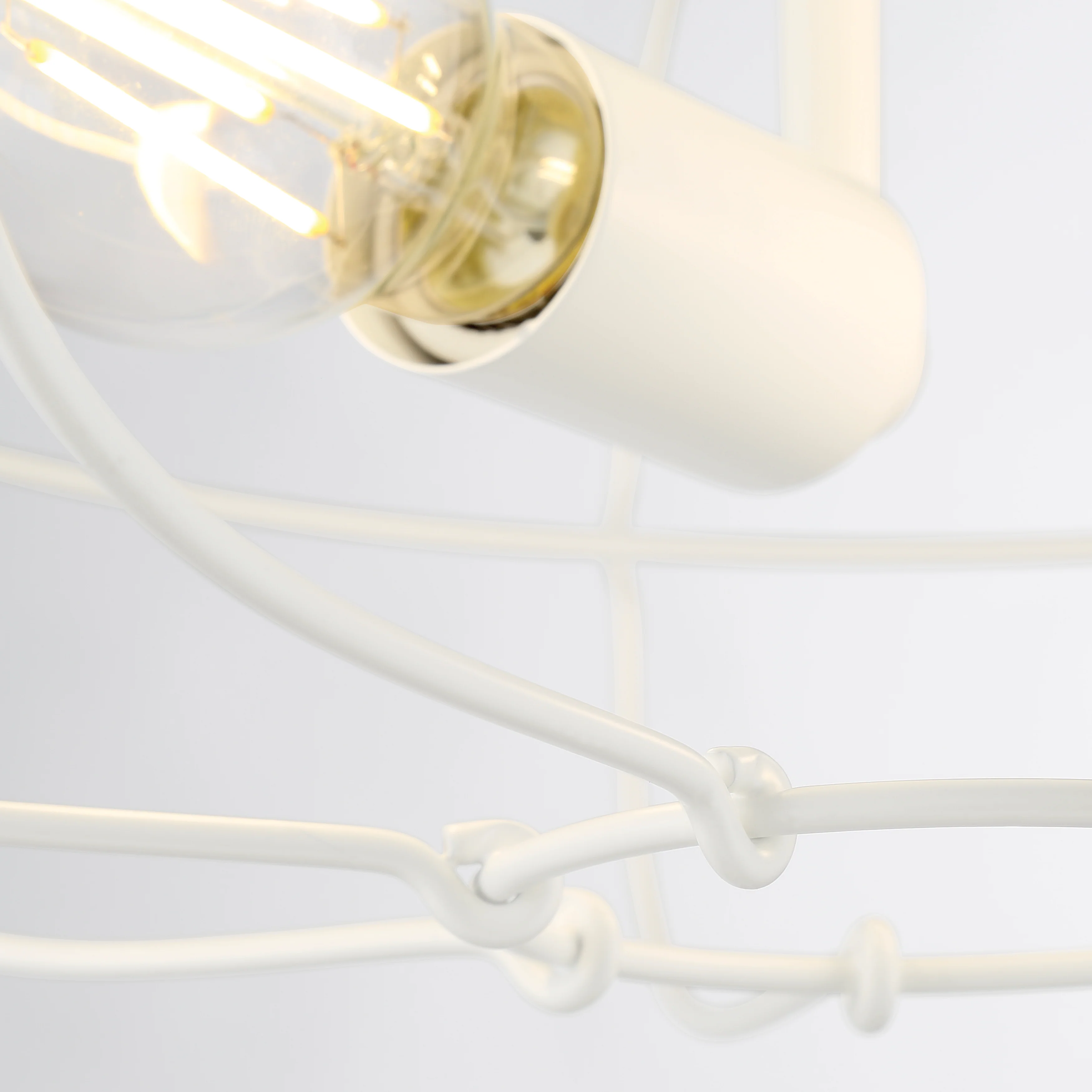LYAM™ 14 inch 2-Light Flush Mount Light Fixture - Matte White Finish - Image 10