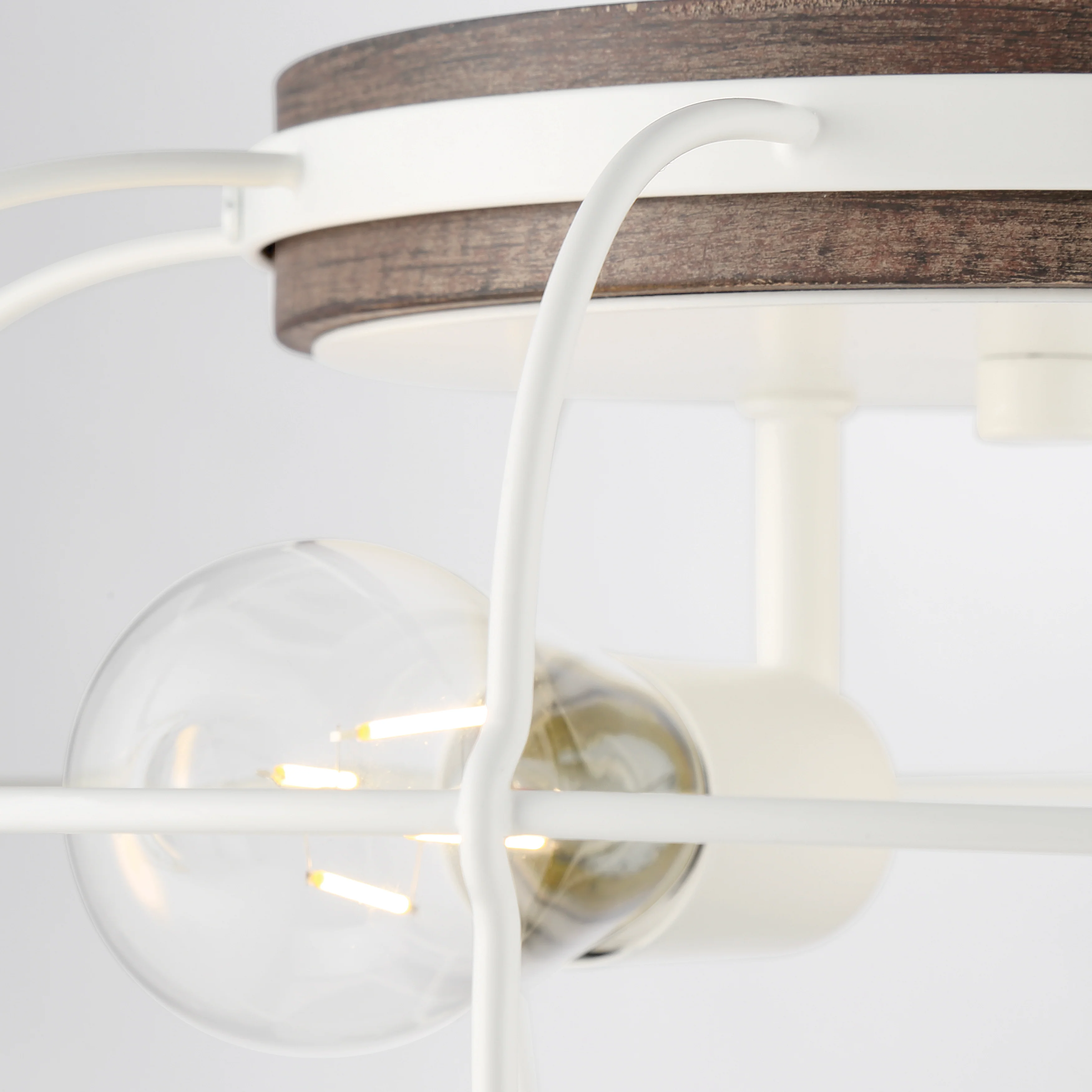 LYAM™ 14 inch 2-Light Flush Mount Light Fixture - Matte White Finish - Image 11