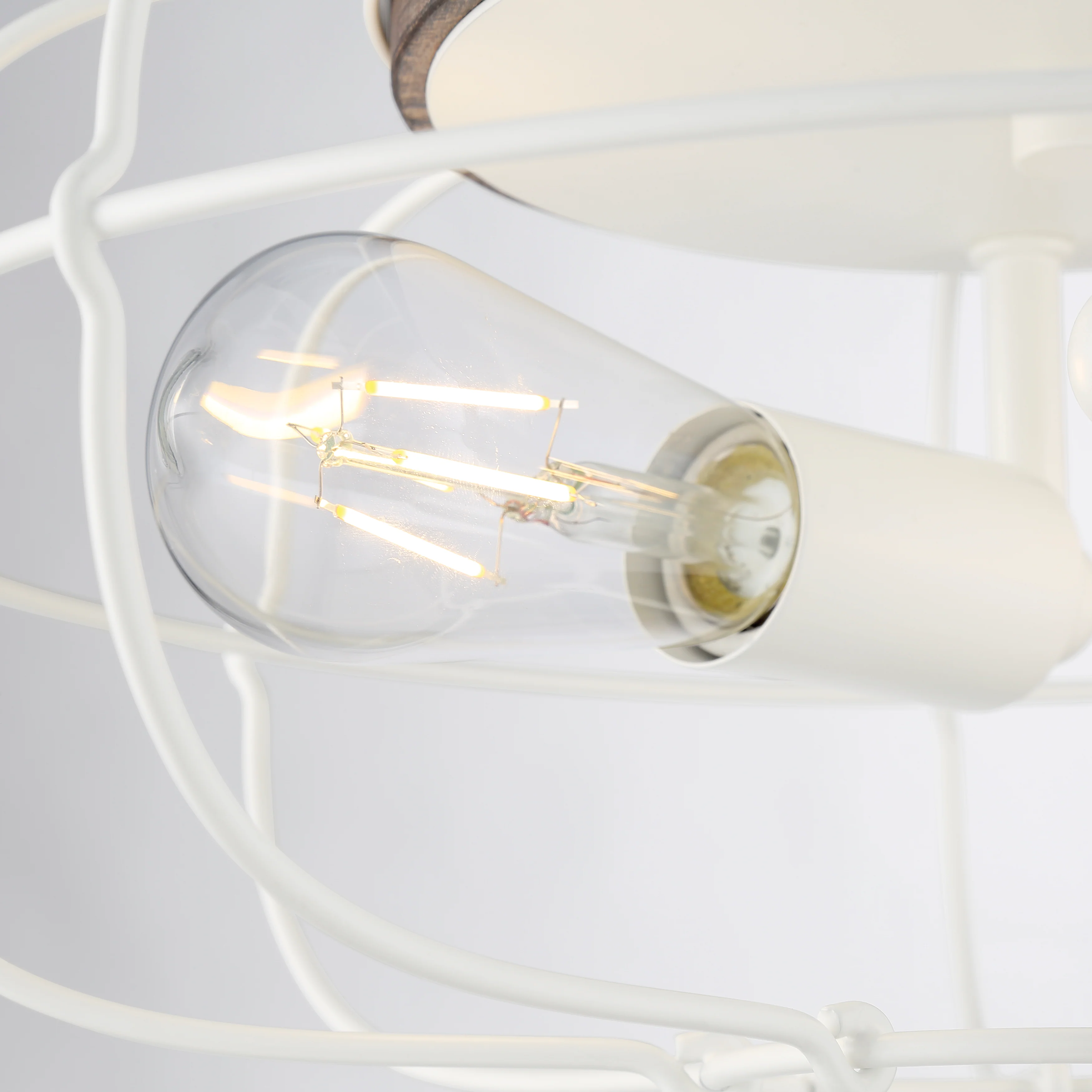 LYAM™ 14 inch 2-Light Flush Mount Light Fixture - Matte White Finish - Image 12