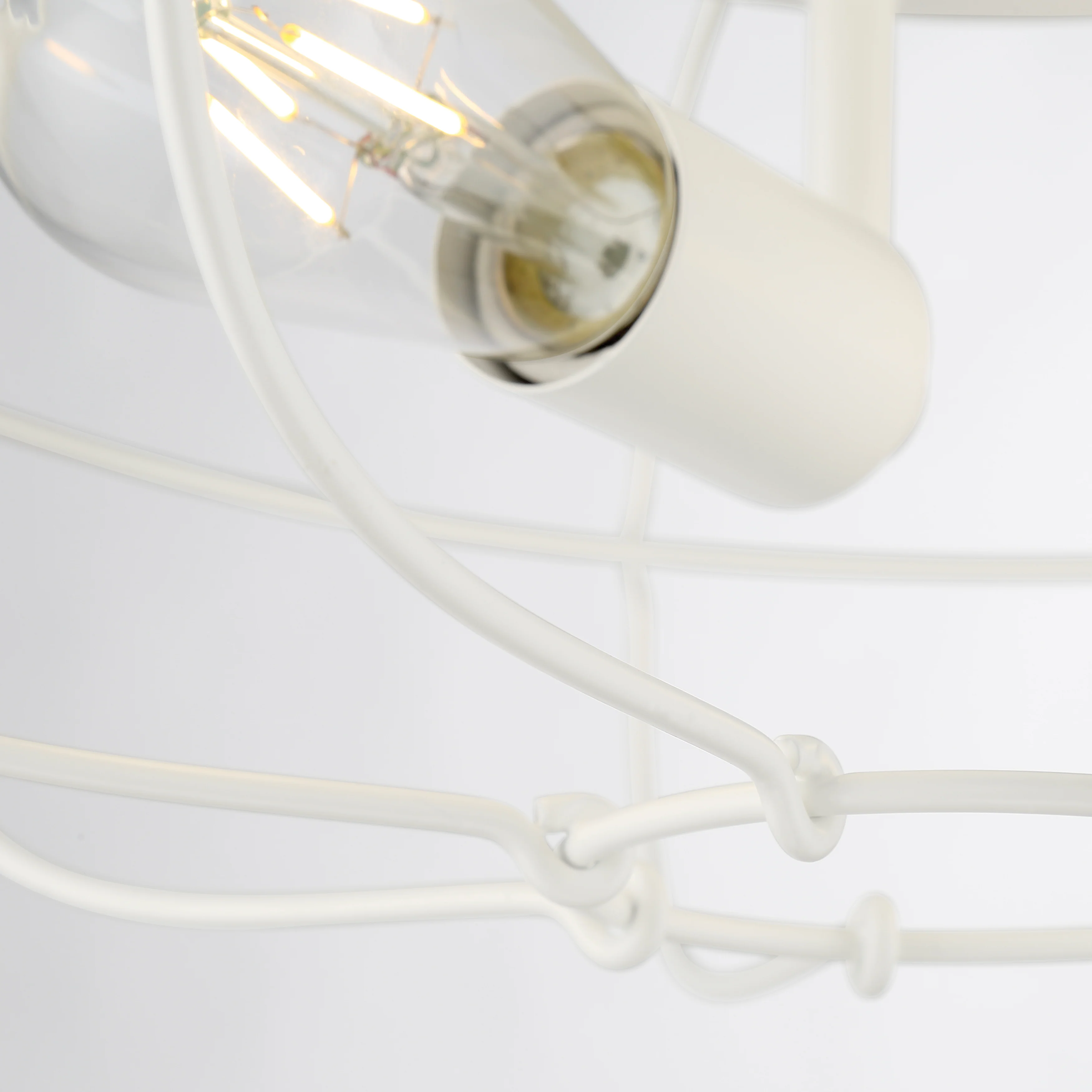 LYAM™ 14 inch 2-Light Flush Mount Light Fixture - Matte White Finish - Image 14