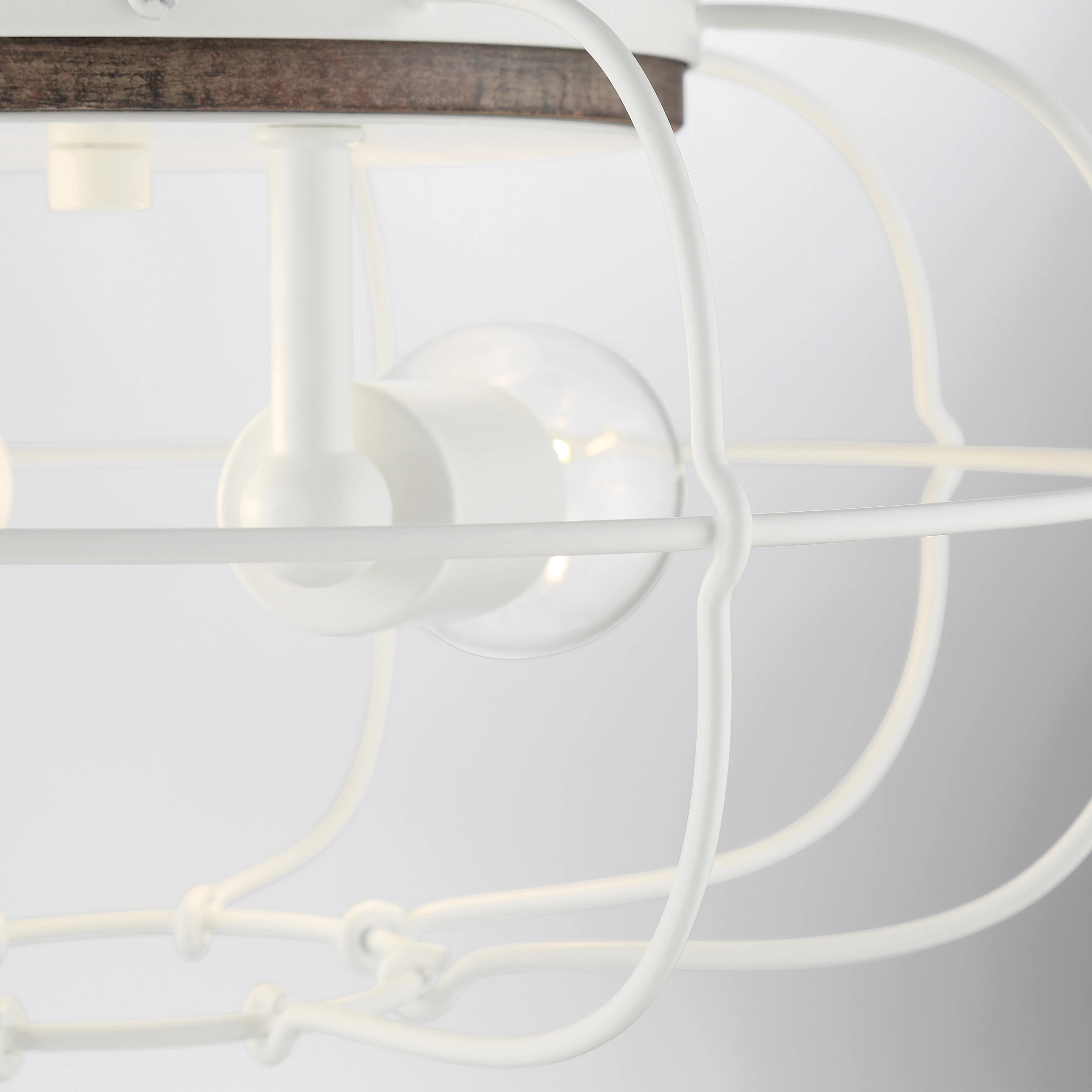 LYAM™ 14 inch 2-Light Flush Mount Light Fixture - Matte White Finish - Image 9